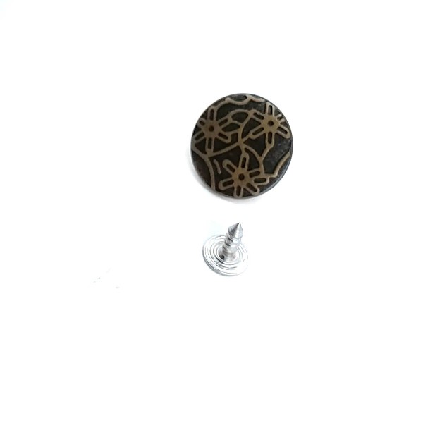 20 mm 32 L  Stars Patterned Snap Button E 859