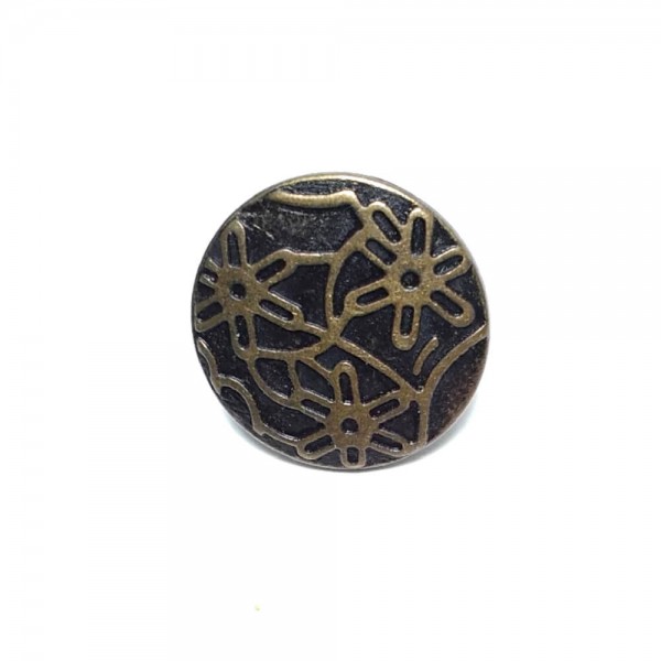 17 mm 28 L Daisy Patterned Jeans Button E 860