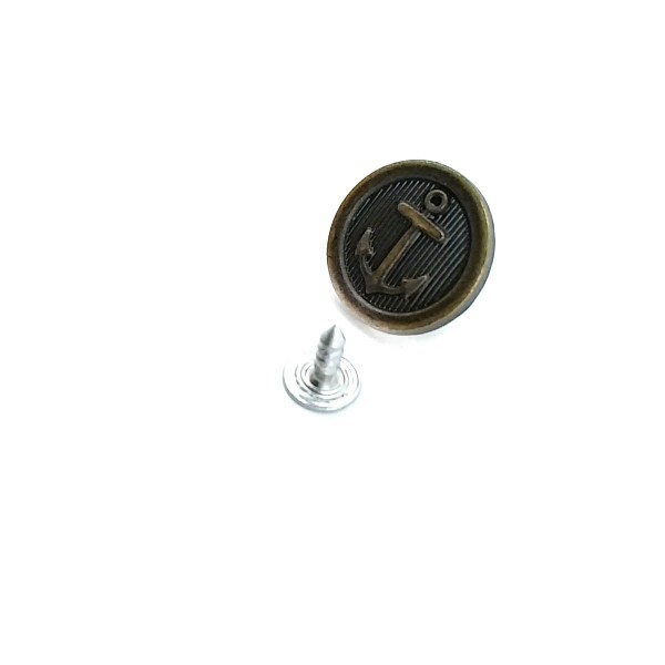 20 mm 32 L Anchor Pattern Jeans Button E 905