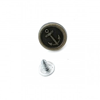 15 mm 24 L  Anchor Logo Jeans Button E 907