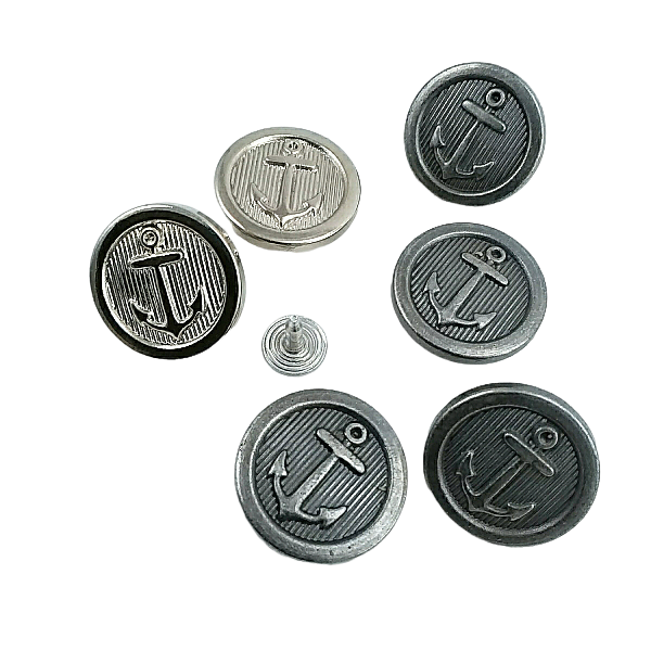 15 mm 24 L  Anchor Logo Jeans Button E 907