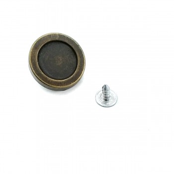 22 mm 37 L  Enamel Plain Jeans Button E 916