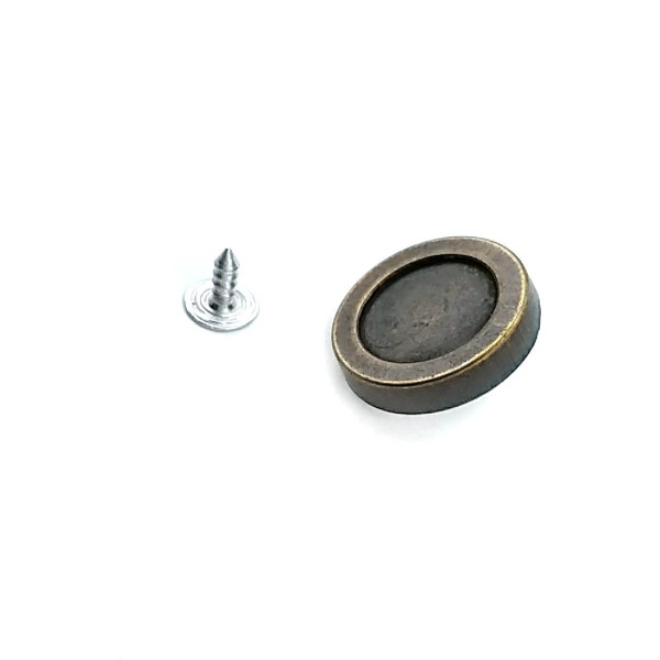 22 mm 37 Boy Mineli Sade Kot Düğmesi E 916