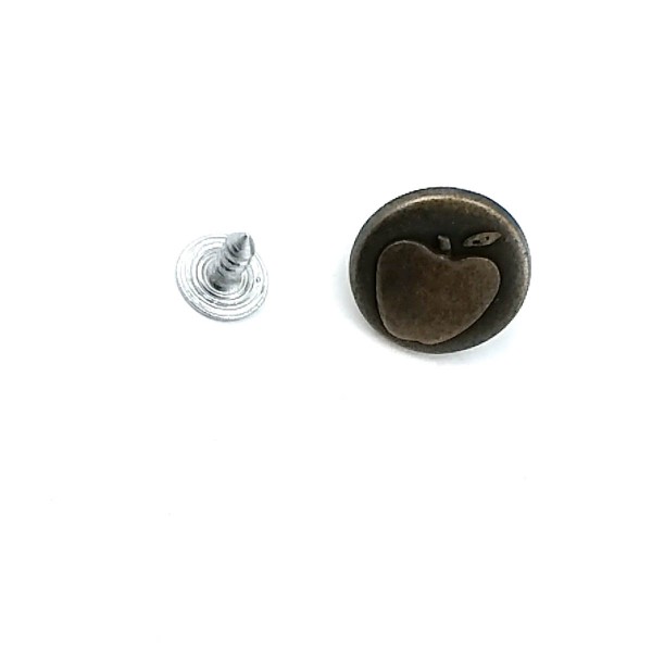 16 mm 26 L  Jeans Button with Apple Logo E 931