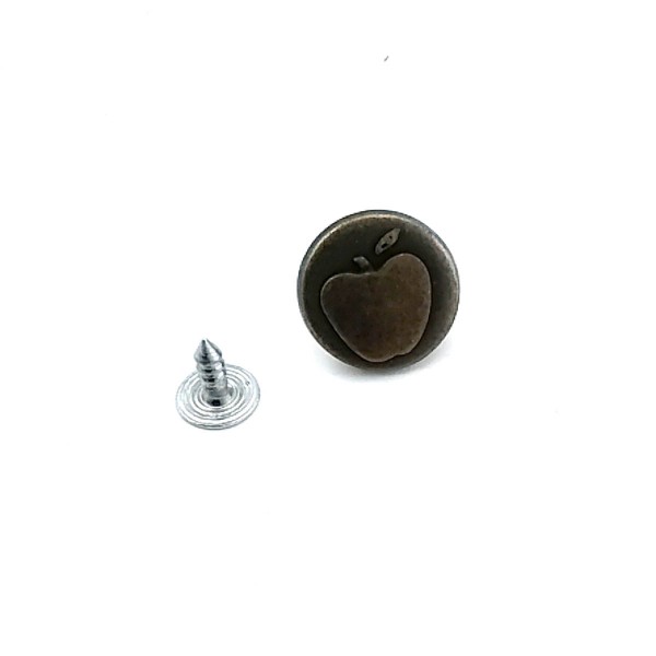 16 mm 26 L  Jeans Button with Apple Logo E 931