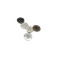 12 mm - 20 boy  Dört Delikli Metal Düğme E 1165