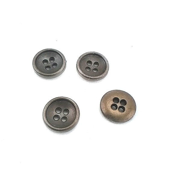 12 mm - 20 boy Sade Dört Delikli Metal Düğme E 1194