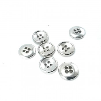 12 mm - 20 size Simple Four-Hole Metal Button E 1194