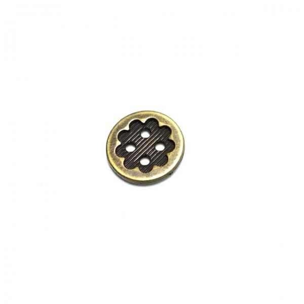 Metal button post four holes 15 mm - size 24 E 1278 Metal button post four holes 15 mm - size 24 E 1278