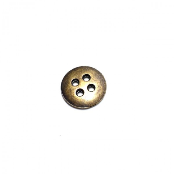 Metal button post four holes 15 mm - size 24 E 1278