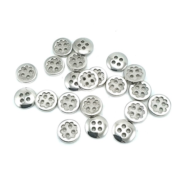 13 mm Flower Design Lined 4-Hole Sewing Button E 1279