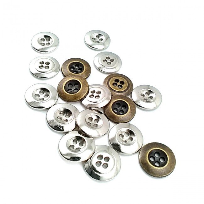 16 mm 26 boy Dört Delikli Metal Düğme E 1284 16 mm 26 boy Dört Delikli Metal Düğme E 1284