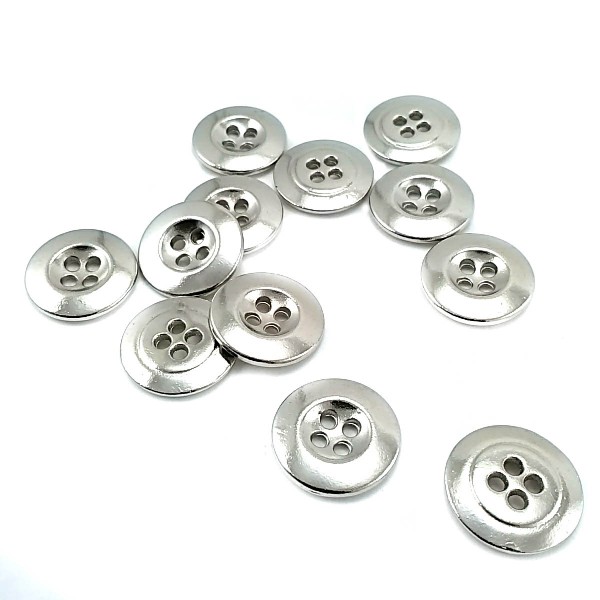 Metal Button With Four Holes 16 mm 26 lignes E 1284