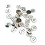 11 mm - 18 size Simple Four-Hole Metal Button E 1426