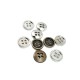 11 mm - 18 size Simple Four-Hole Metal Button E 1426