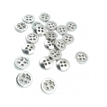 11 mm - 18 size Flower Design Lined Four-Hole Sewing Button E 1431