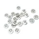 11 mm - 18 size Flower Design Lined Four-Hole Sewing Button E 1431