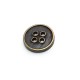 Metal button post with four holes 17 mm E 1012