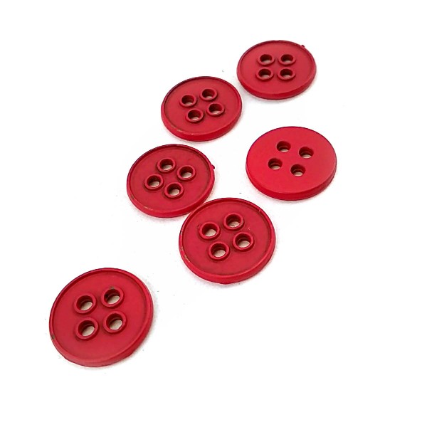 Metal button post with four holes 17 mm E 1012