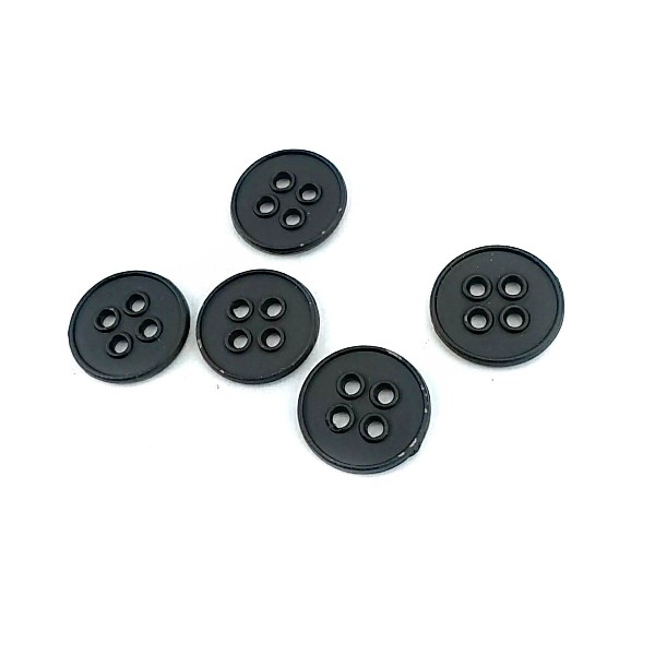 Metal button post with four holes 17 mm E 1012