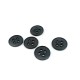 Metal button post with four holes 17 mm E 1012