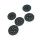 Metal button post with four holes 17 mm E 1012