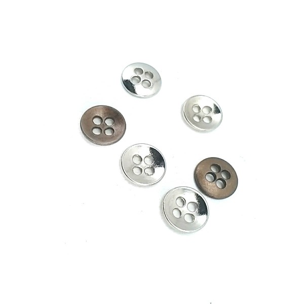 9 mm - 14 size Simple Four-Hole Metal Button E 1561