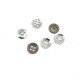 9 mm - 14 size Simple Four-Hole Metal Button E 1561