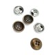 Metal button post with four holes 17 mm - Size 28 E 1632