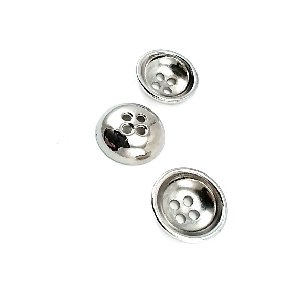 Metal button post with four holes 17 mm - Size 28 E 1632