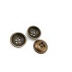 Metal button post with four holes 17 mm - Size 28 E 1632