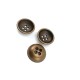 Metal button post with four holes 17 mm - Size 28 E 1632