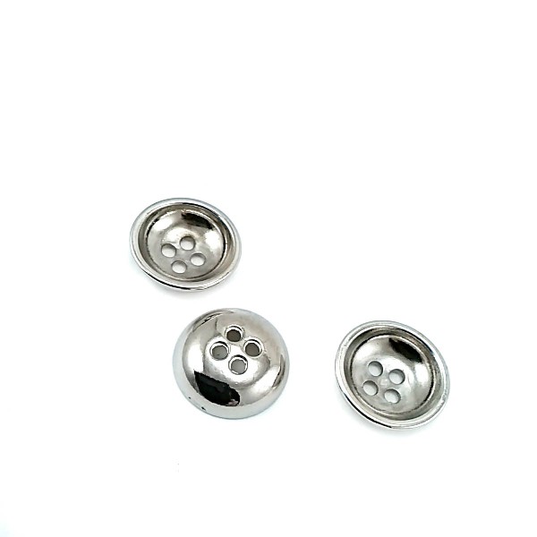 Metal button post with four holes 17 mm - Size 28 E 1632