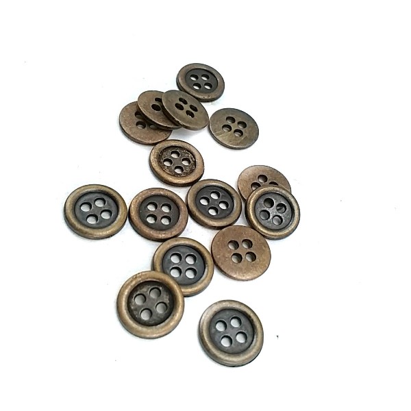 10 mm Square Button with Four Holes E 1714