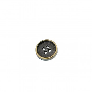 15 mm - 24 L Plain Four-hole metal button sewing E 184