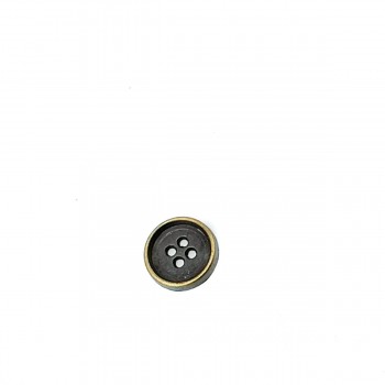 15 mm - 24 L Plain Four-hole metal button sewing E 184