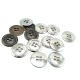 Four-hole perforated metal button 23 mm E 1861