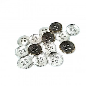 20 mm - 31 lignes Retro four-hole metal button strut E 305