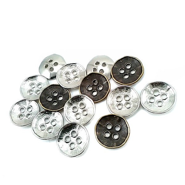 Retro four-hole metal button strut 20 mm - 31 lignes E 305