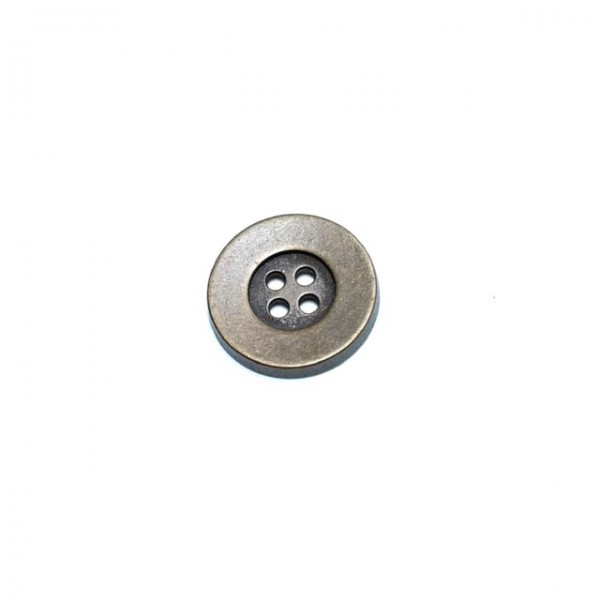 Dört delikli metal düğme 22 mm   E 42