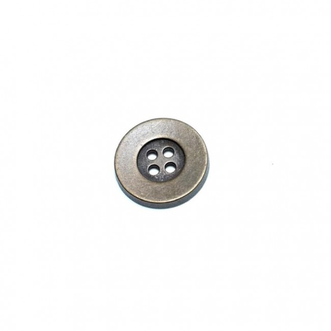 Dört delikli metal düğme 22 mm E 42 Dört delikli metal düğme 22 mm E 42