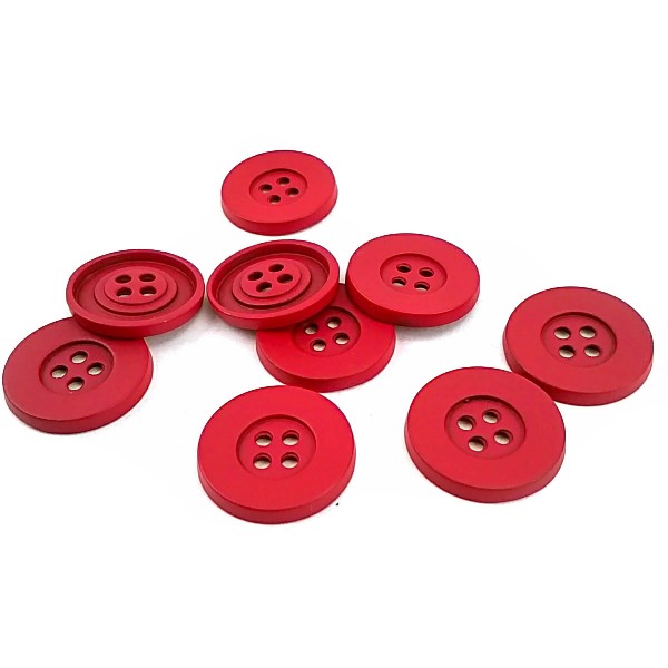 Metal button with four holes 22 mm E 42