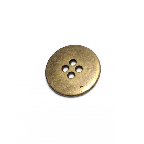 Metal button post with four holes 23 mm E 44
