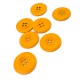 25 mm 40 L Four Hole Metal Sewing Button Matt Dyed E 460 BY