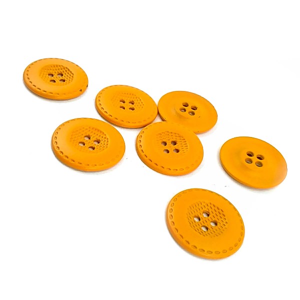 25 mm 40 L Four Hole Metal Sewing Button Matt Dyed E 460 BY