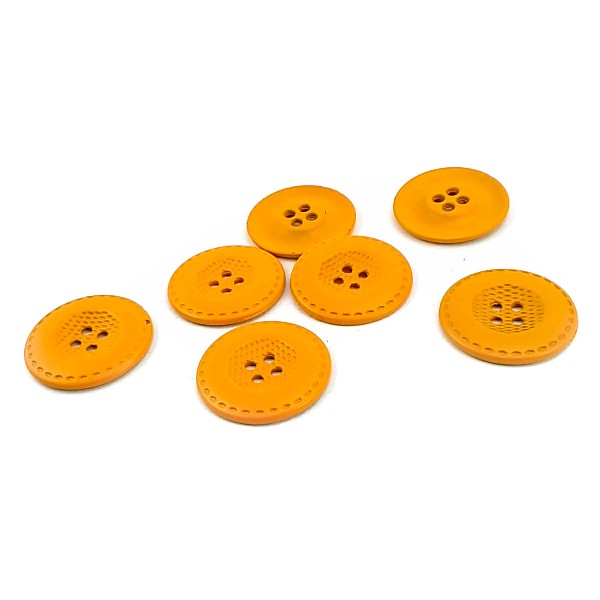 25 mm 40 L Four Hole Metal Sewing Button Matt Dyed E 460 BY