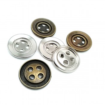 27 mm Metal Strut Button with Four Holes E 486