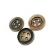 27 mm Metal Strut Button with Four Holes E 486