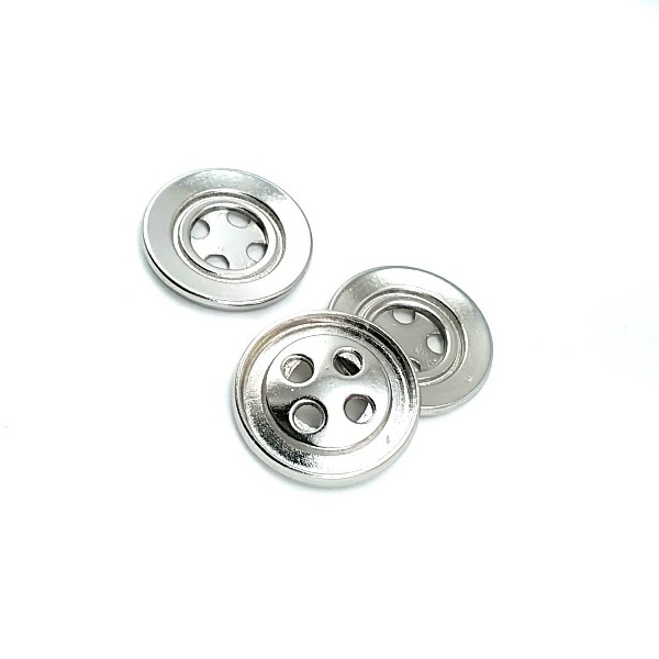 27 mm Metal Strut Button with Four Holes E 486