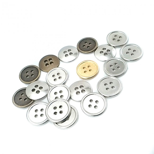 16 mm 26 boy Dört Delikli Metal Düğme E 498 16 mm 26 boy Dört Delikli Metal Düğme E 498